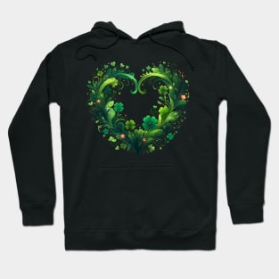 Heart Irish Shamrock St Patrick Day Hoodie